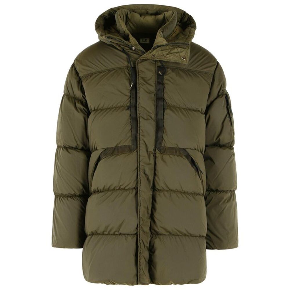 C.P. Company Long Green 'Nycra-R' Down Jacket Men
